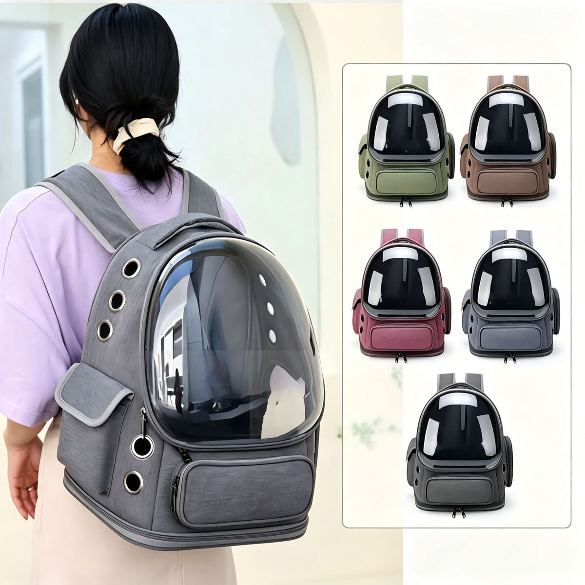 ClearView Pet Travel Backpack
